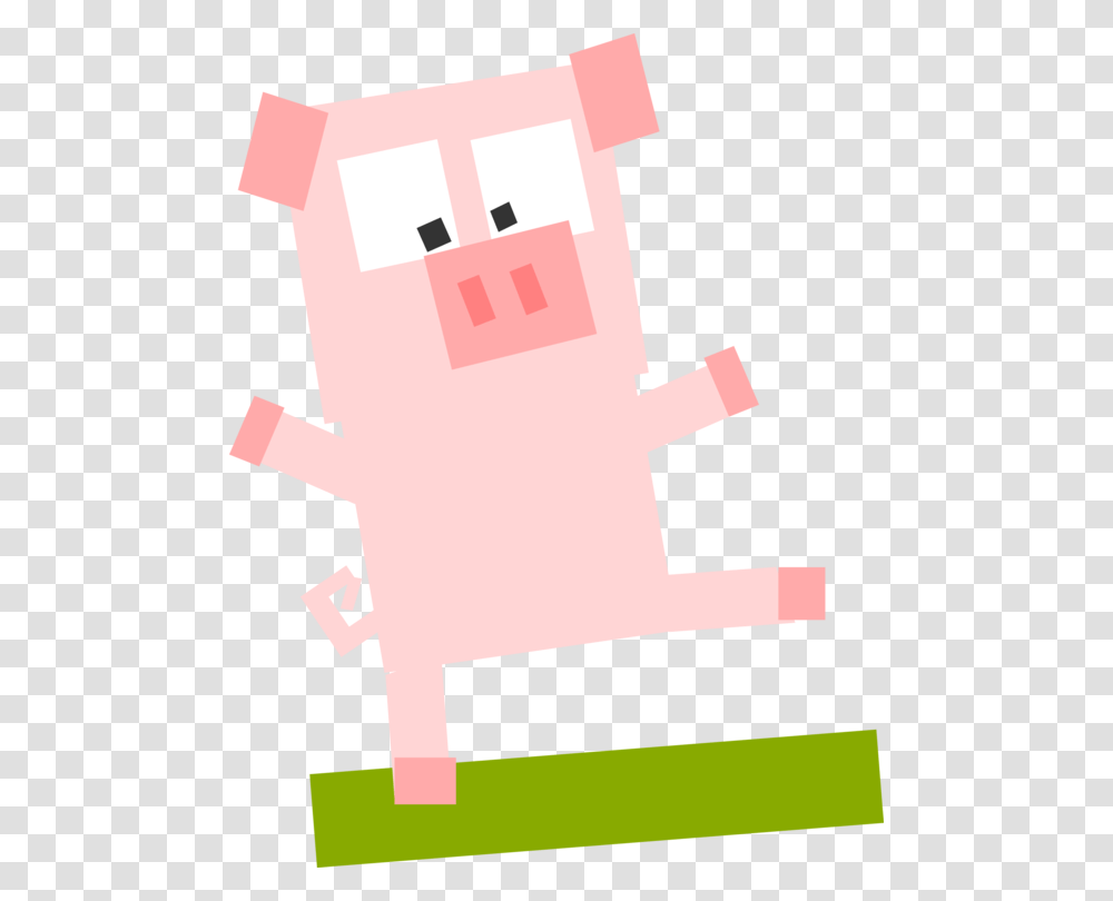 Pinkanglearea Pig Cartoon No Background Piglet, Cross, Minecraft Transparent Png
