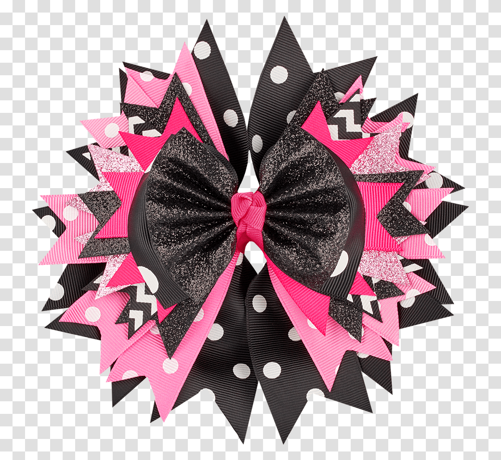 Pinkblack Bow Party Favor, Leaf, Plant, Paper, Wreath Transparent Png