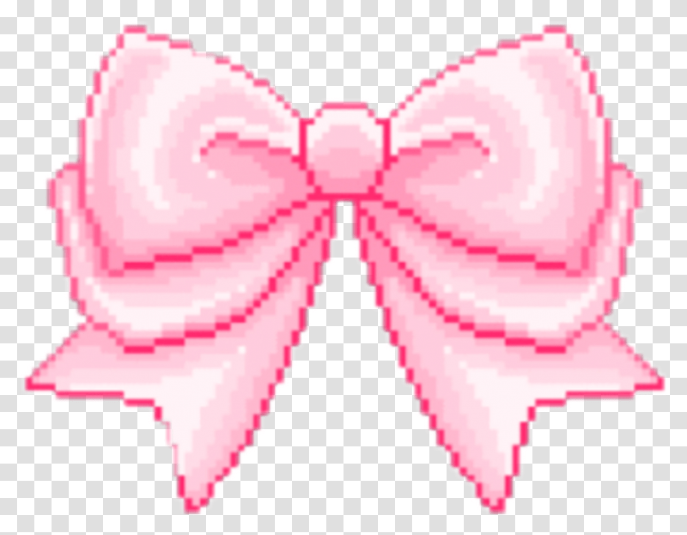 Pinkbow Pink Bow Pinkgoth Goth Cutie Cute Aesthetic Cute Pixel Art, Accessories, Accessory, Bow Tie, Necktie Transparent Png