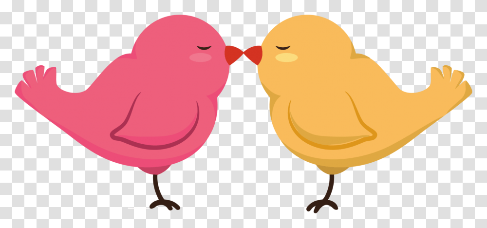 Pinkcartoonlove, Bird, Animal, Kissing, Mouth Transparent Png