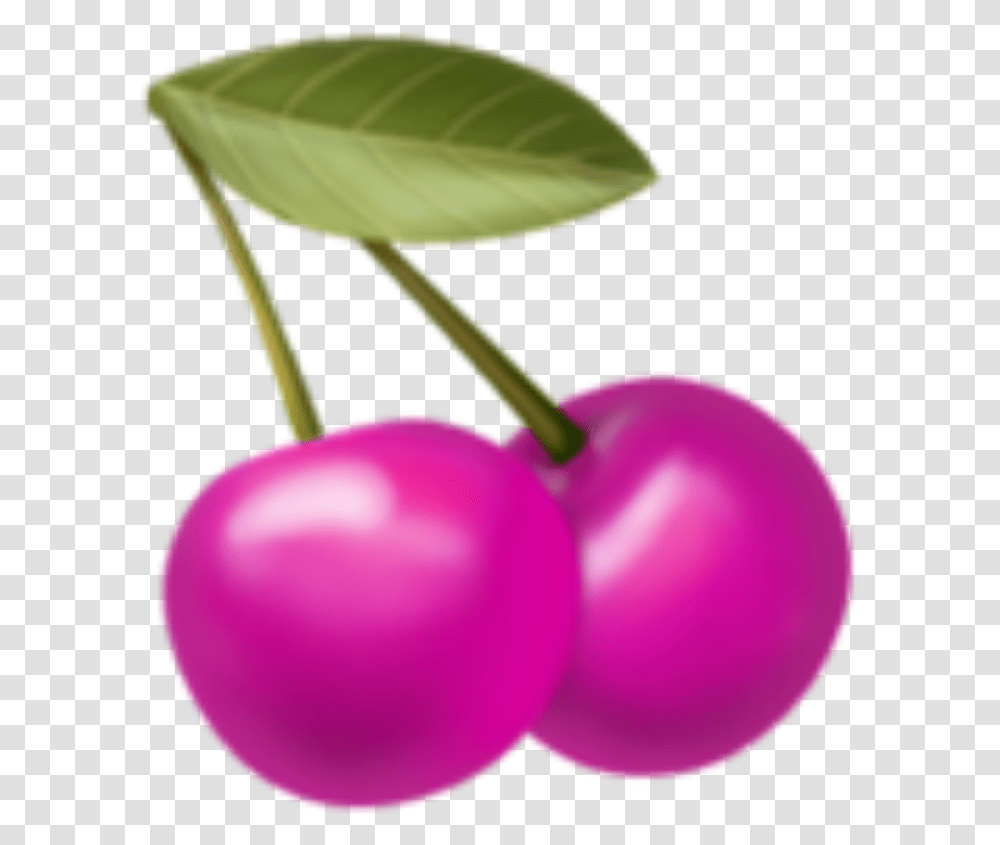 Pinkemojicherries Sticker By Josephine Black Cherry, Plant, Fruit, Food, Balloon Transparent Png