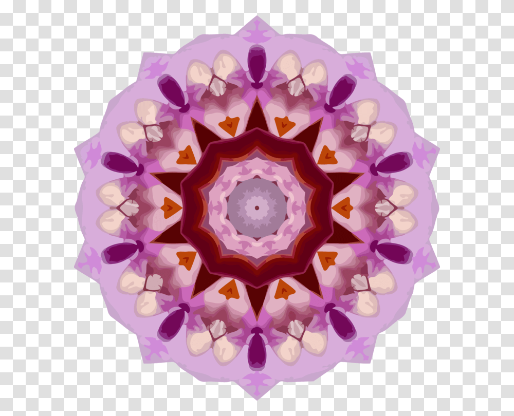 Pinkflowerlilac Circle, Ornament, Pattern, Fractal, Birthday Cake Transparent Png