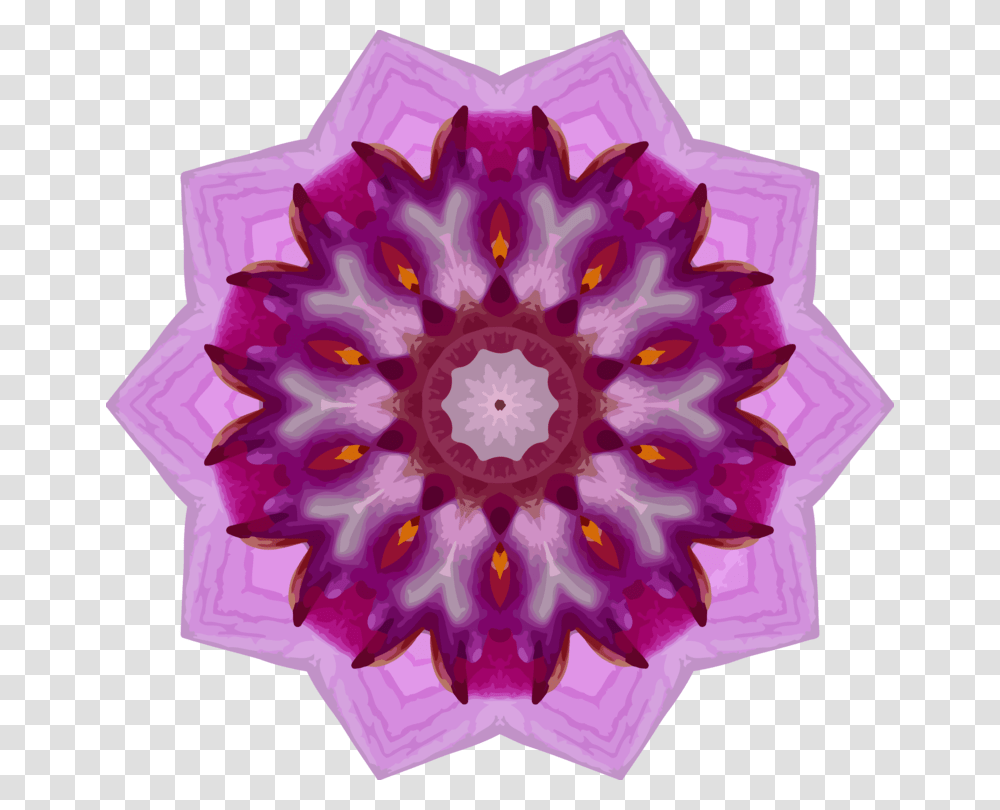 Pinkflowerpurple Kaleidoscope, Pattern, Ornament, Fractal, Dye Transparent Png