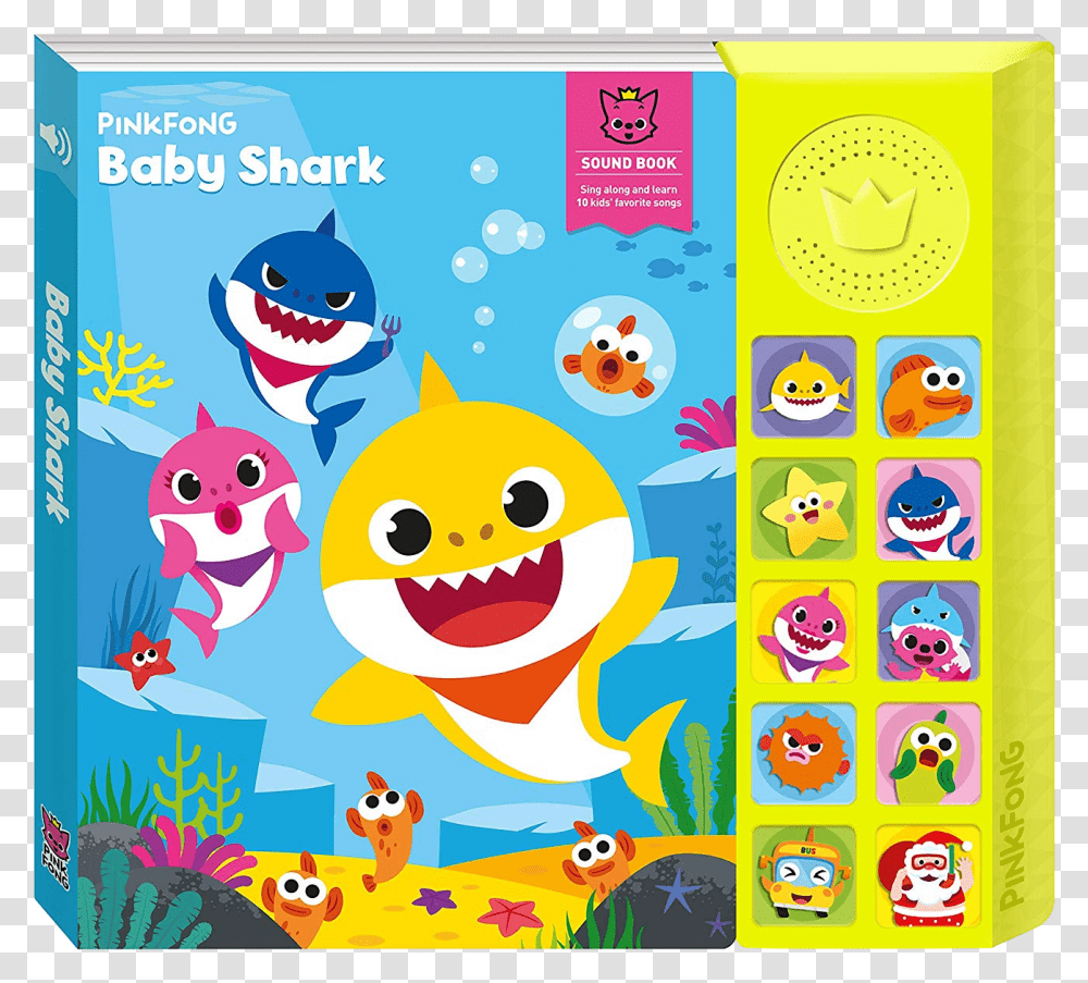 Pinkfong Baby Shark Book, Poster, Advertisement, Flyer, Paper Transparent Png