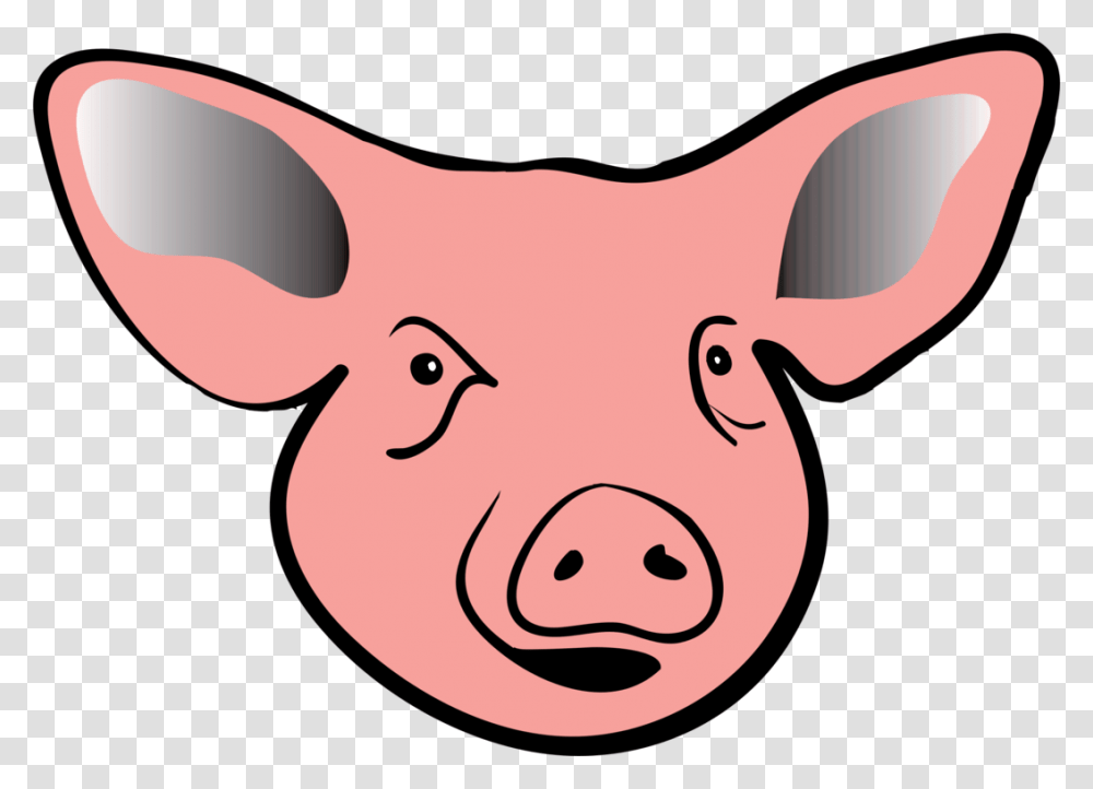 Pinkheadsnout Pig Head Clip Art, Mammal, Animal, Hog Transparent Png