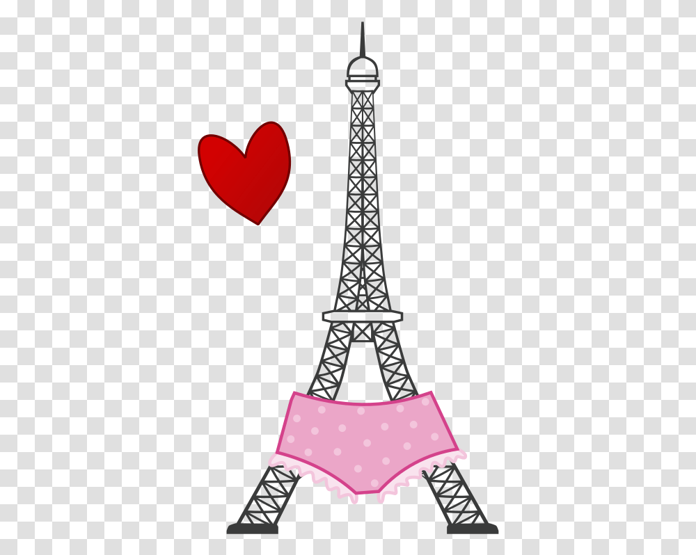 Pinkheartarea Eiffel Tower Drawing, Architecture, Building, Spire, Steeple Transparent Png