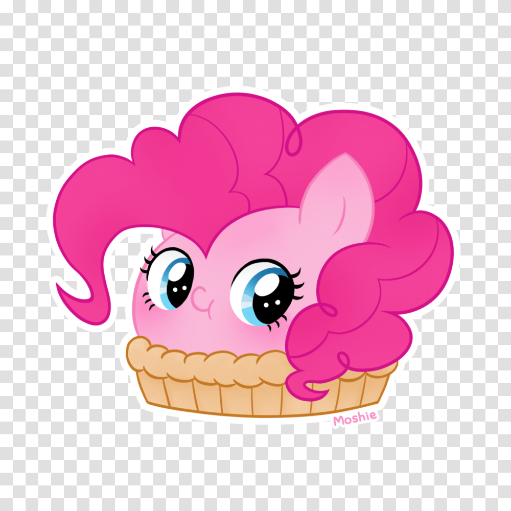 Pinkie Pie As A Pie, Doodle, Drawing, Cream Transparent Png