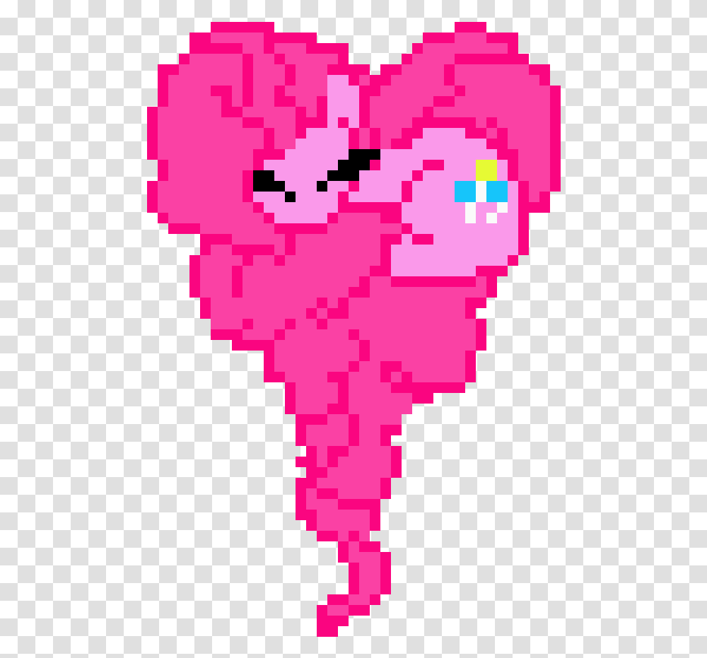 Pinkie Pie Heart Pixel Art Maker My Little Pony Pixel Art, Plant, Text Transparent Png