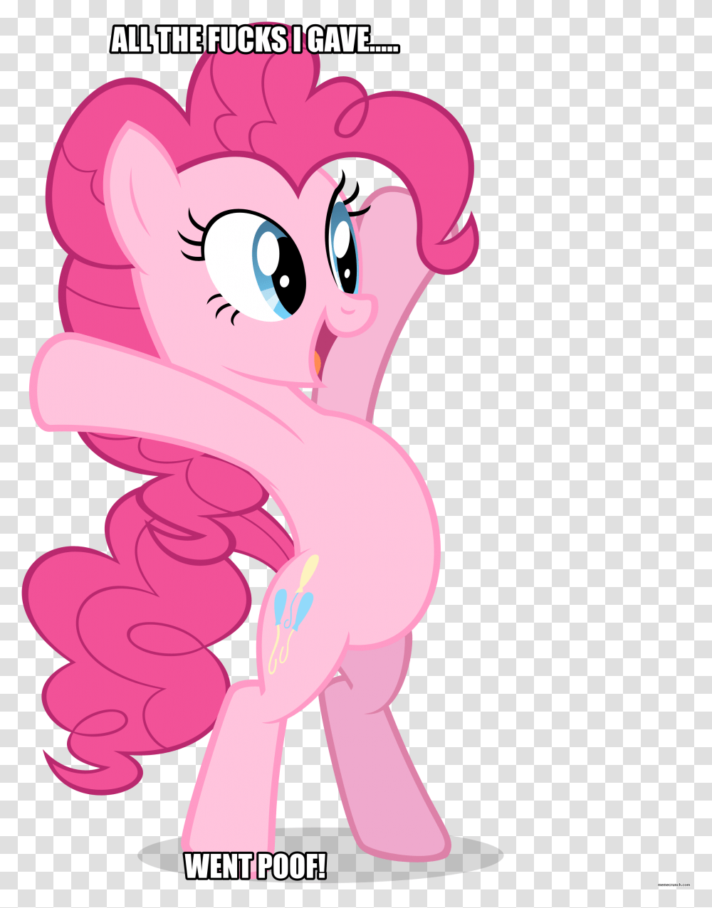 Pinkie Pie Hug Vector Pony Standing Up Mlp, Hand, Ear Transparent Png