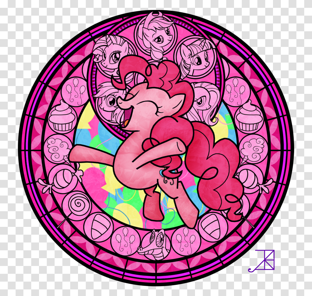 Pinkie Pie Kh Stained Glass Image That Pocahontas Kingdom Hearts, Painting Transparent Png