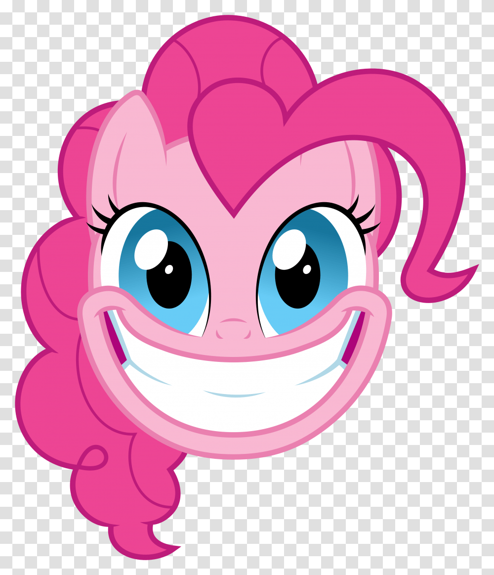Pinkie Pie Pink Face Facial Expression Nose Cartoon Pinkie Pie Gif, Purple, Heart, Doodle Transparent Png