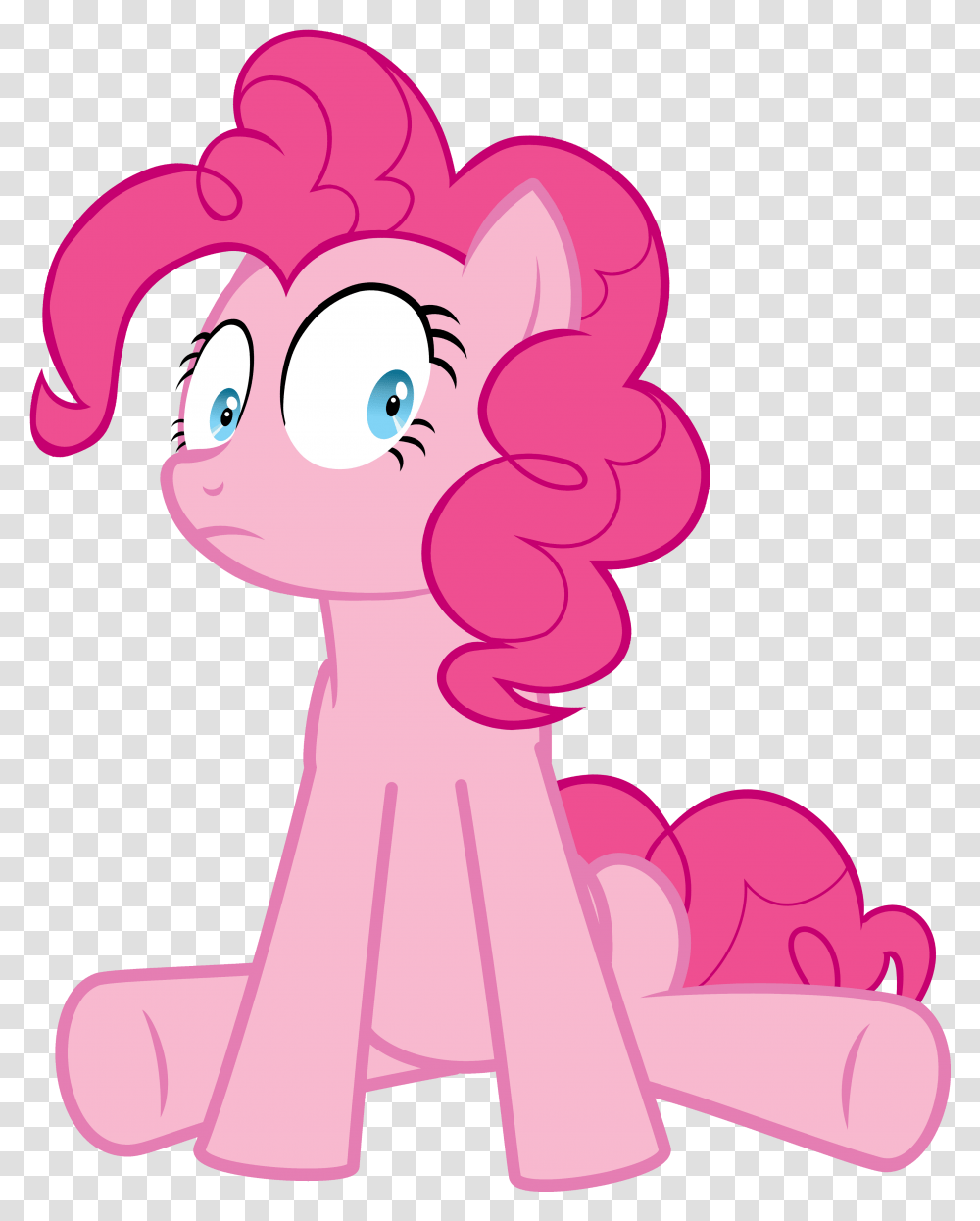 Pinkie Pie Pony Fluttershy Hair Pink Facial Expression Mlp Pinkie Pie Scared, Drawing, Face Transparent Png