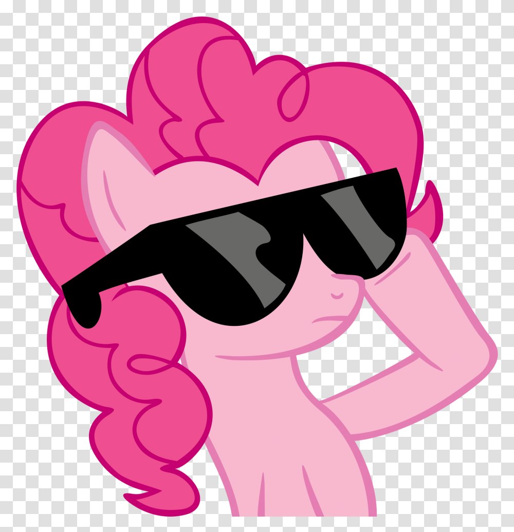 Pinkie Pie Wearing Googles My Little Pony Funny, Purple, Art, Graphics, Heart Transparent Png