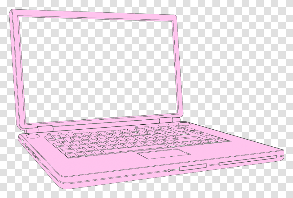 Pinklaptop Vector Netbook, Pc, Computer, Electronics Transparent Png