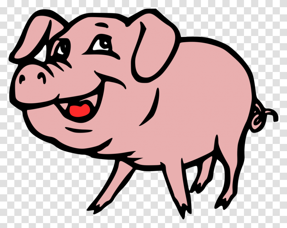 Pinkline Artlivestock Pig Clip Art, Hog, Mammal, Animal, Boar Transparent Png