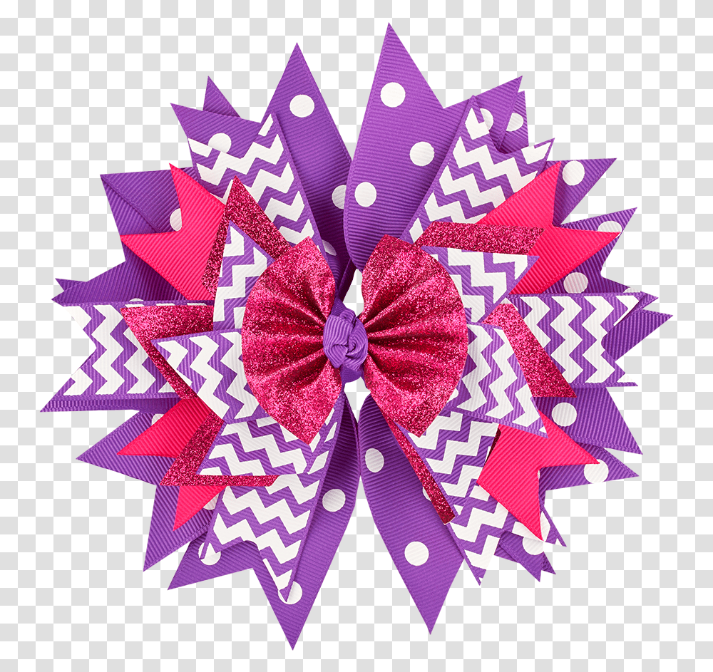 Pinkpurple Bow Art Paper, Origami, Star Symbol, Ornament Transparent Png