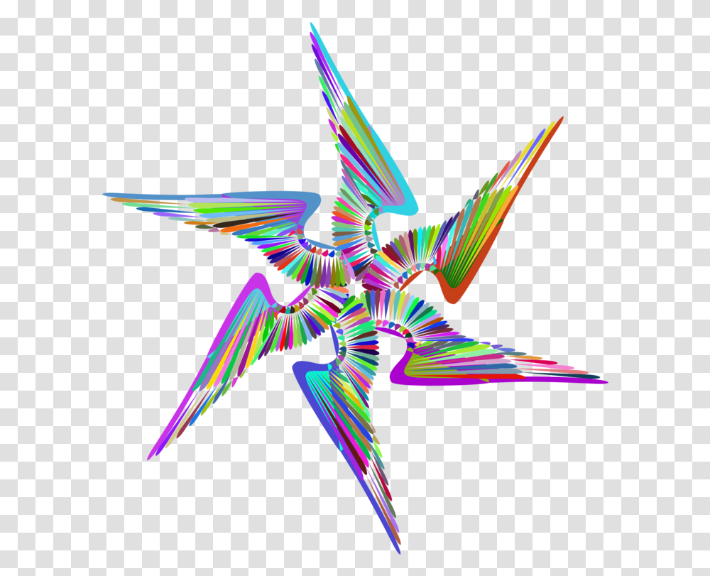 Pinksymmetrywing Clipart Royalty Free Svg Gambar Abstrak Sayap Burung Merpati, Symbol, Bird, Animal, Star Symbol Transparent Png
