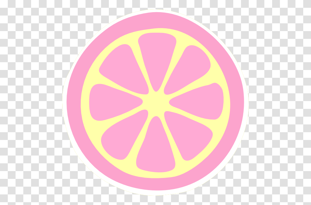 Pinky Lemonade Slice Clip Art At Clker Clip Art Cucumber Slice, Citrus Fruit, Plant, Food, Grapefruit Transparent Png