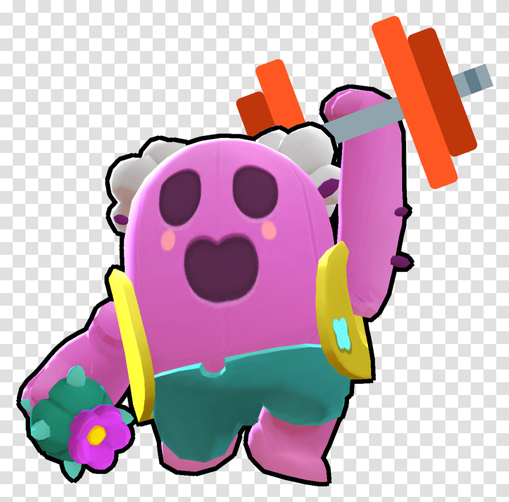 Pinky Spike Brawl Stars, Toy Transparent Png