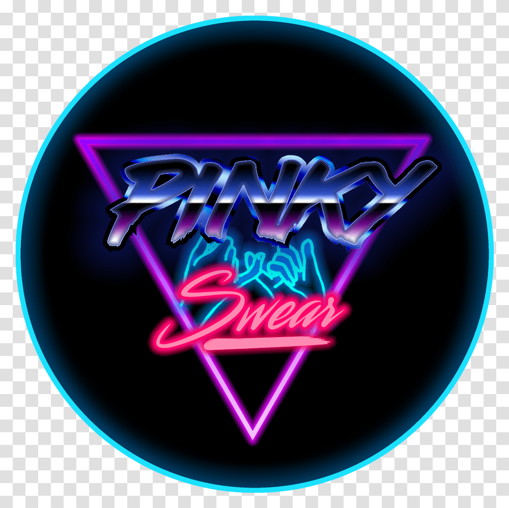 Pinky Swear Logo Circle, Light, Neon, Symbol, Trademark Transparent Png
