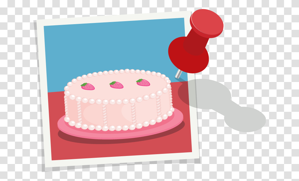 Pinned Picture Of A Pink Pastry Product Birthday Cake, Dessert, Food Transparent Png
