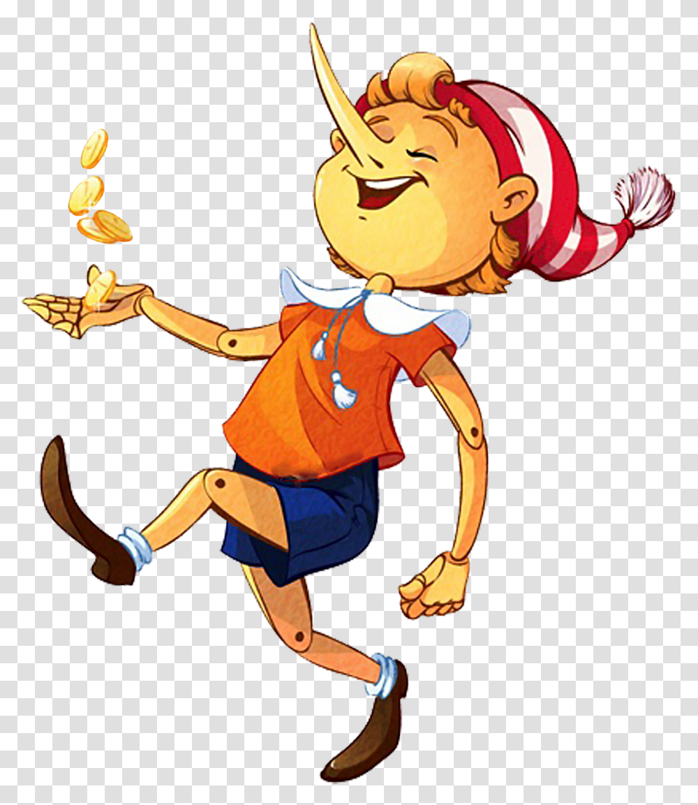 Pinocchio Buratino, Person, People, Drawing Transparent Png