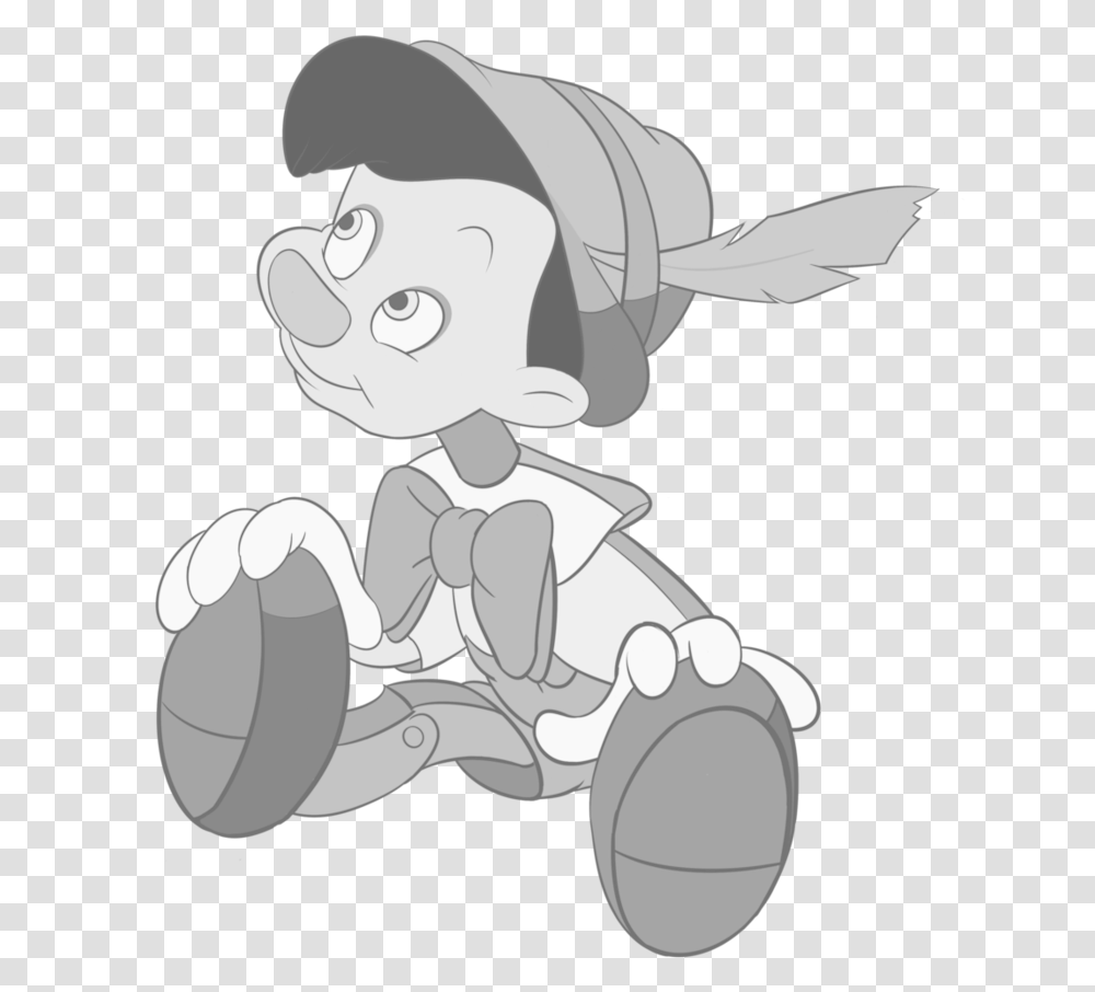 Pinocchio Nose Pinocchio Black And White, Toy, Apparel Transparent Png