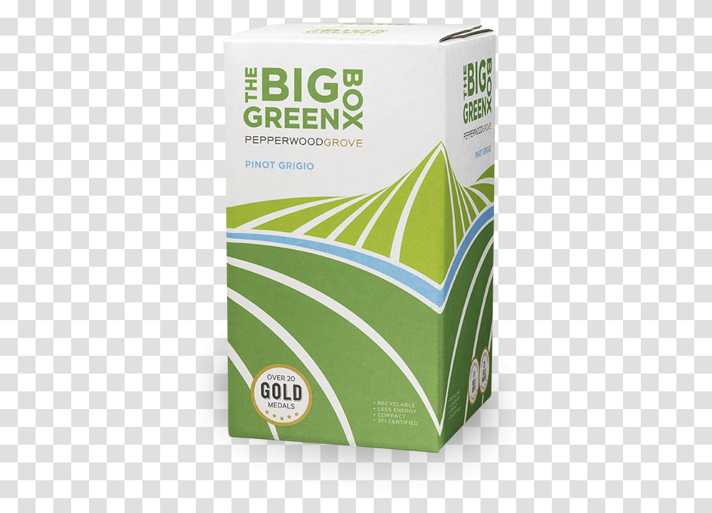 Pinot Grigio In Box Big Green Box Red Blend, Bottle, Advertisement, Poster, Flyer Transparent Png