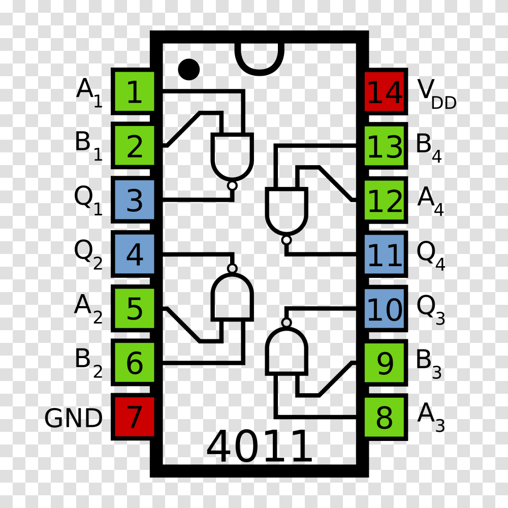 Pinout Nand Logic Circuit Design, Number, Plot Transparent Png