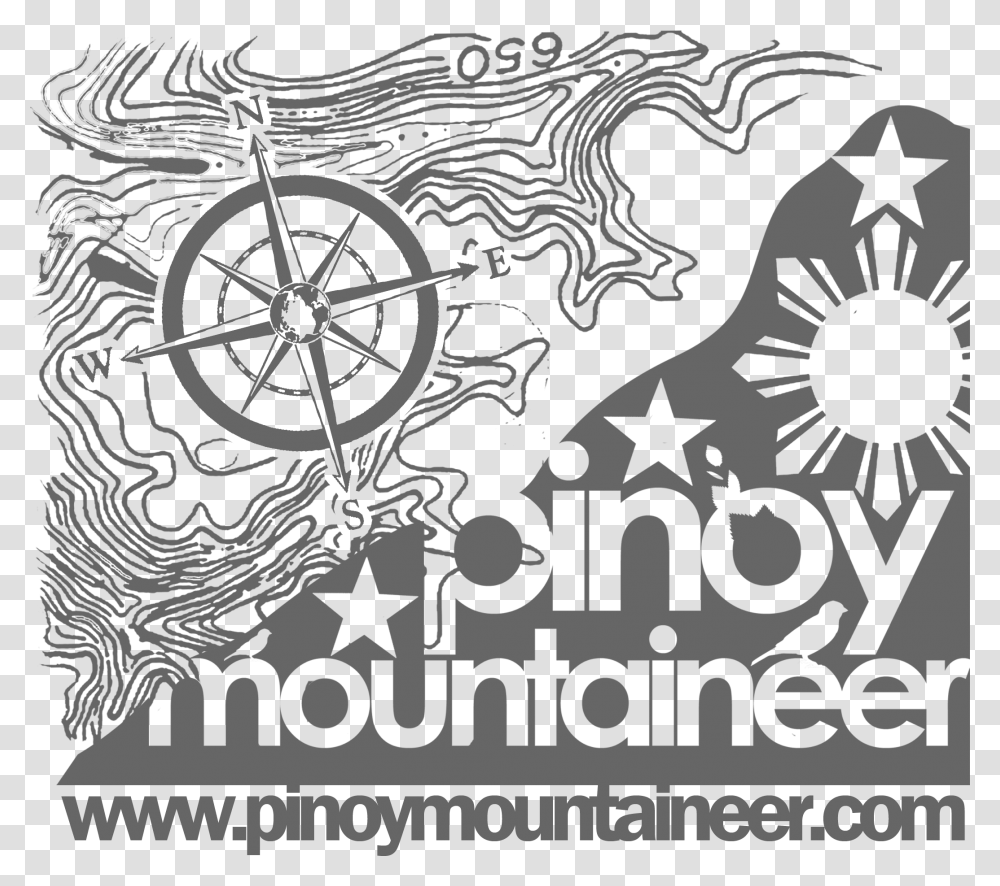 Pinoy Mountaineer Logo, Word, Gray, Label Transparent Png