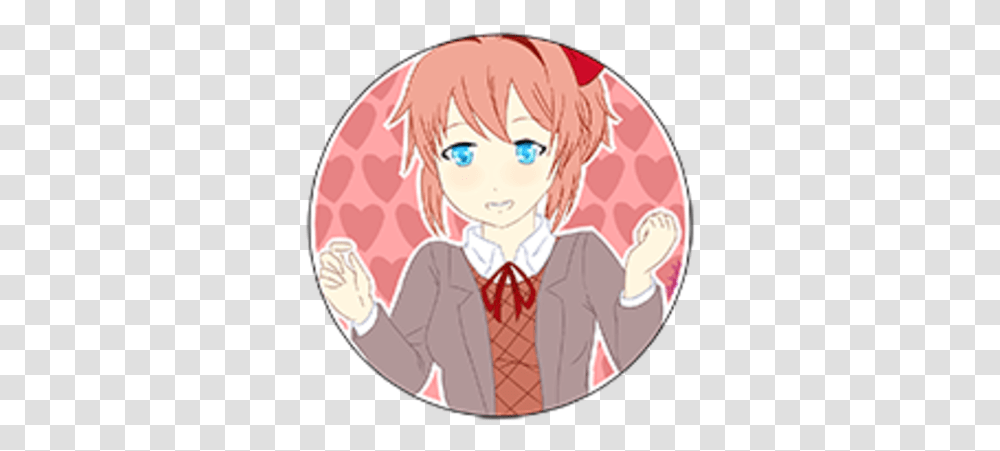 Pins Sayori Cartoon, Comics, Book, Manga, Person Transparent Png