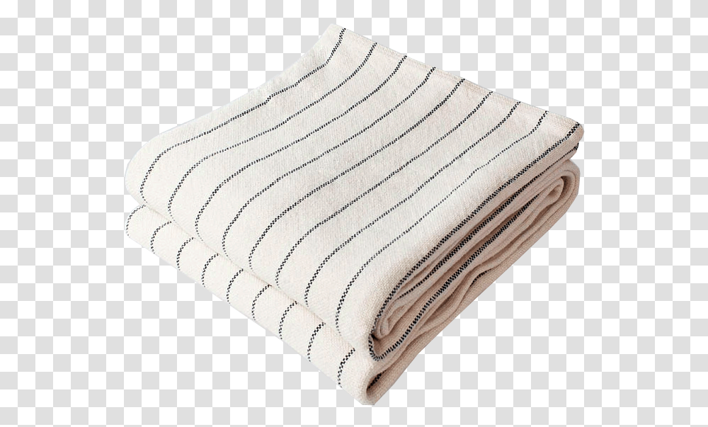 Pinstripe Blanket Indigo, Towel, Rug, Bath Towel Transparent Png