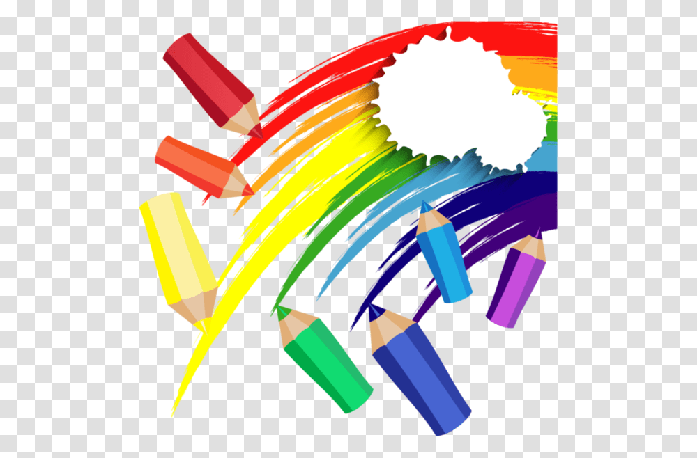 Pintando O Sete Colored Pencils, Toy, Crayon Transparent Png