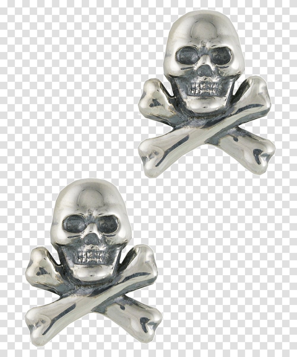Pinto Ranch Skull And Cross Bones Silver Cufflinks Skull And Crossbones, X-Ray, Ct Scan, Medical Imaging X-Ray Film, Person Transparent Png