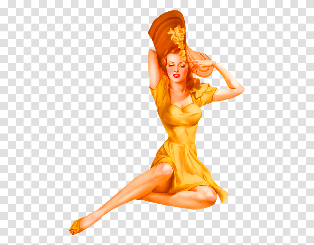Pinup Girl Alberto Vargas, Dance Pose, Leisure Activities, Person Transparent Png