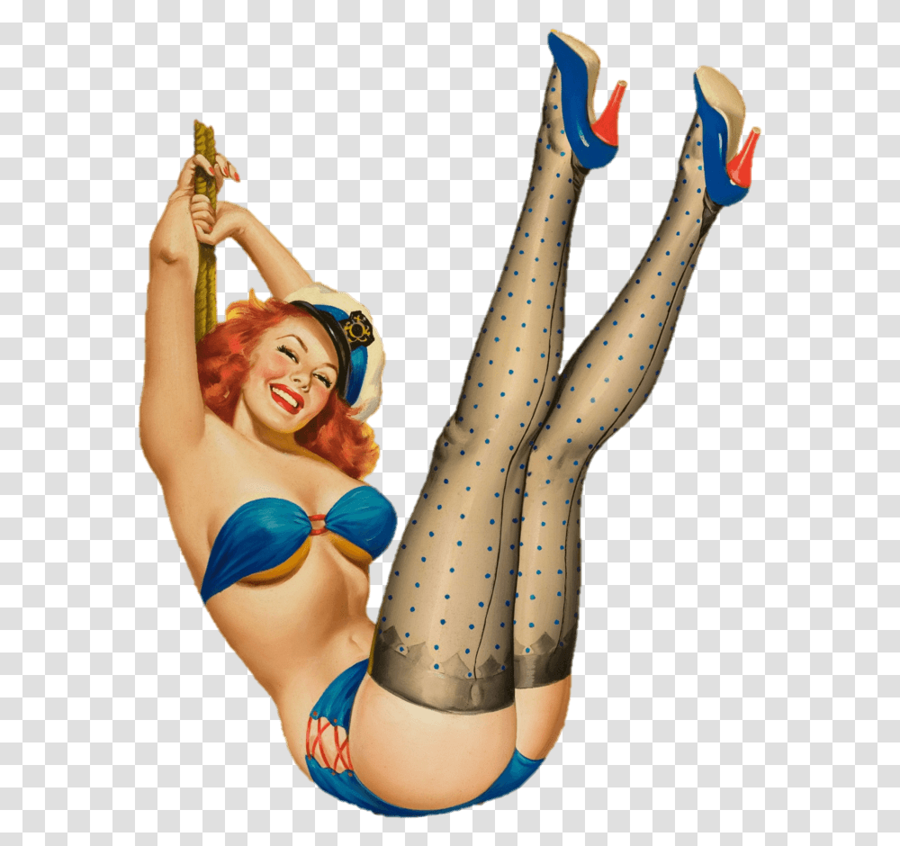 Pinup Girl Sexy Pin Up Girl, Pants, Person, Tights Transparent Png