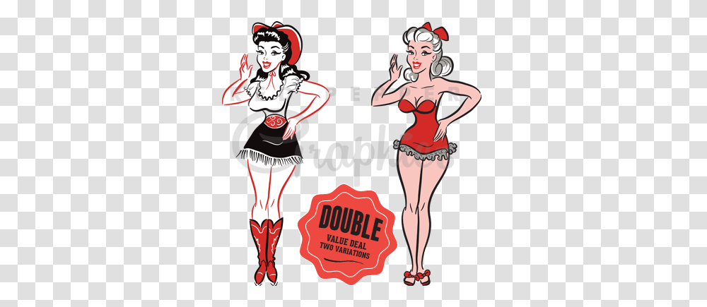 Pinup Girls Announcing Pin Up Gals Pin Up Vintage, Performer, Person, Leisure Activities Transparent Png