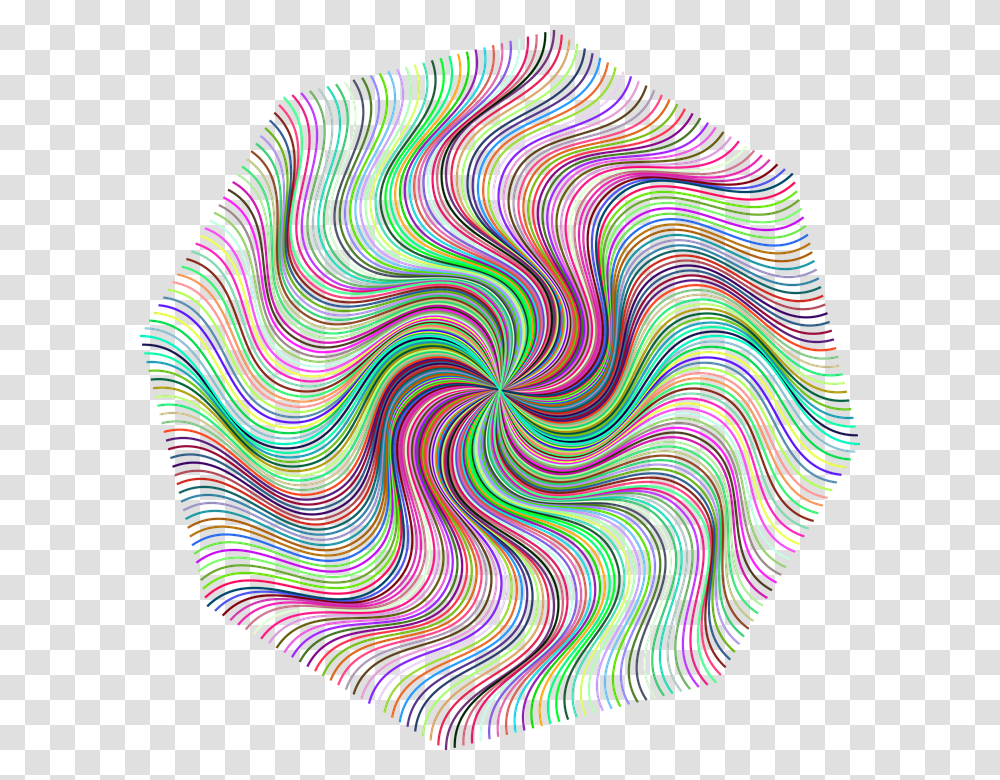 Pinwheel Vortex Maelstrom Whirlpool Cyclone Flower Prismatic Abstract Line, Rug, Pattern Transparent Png