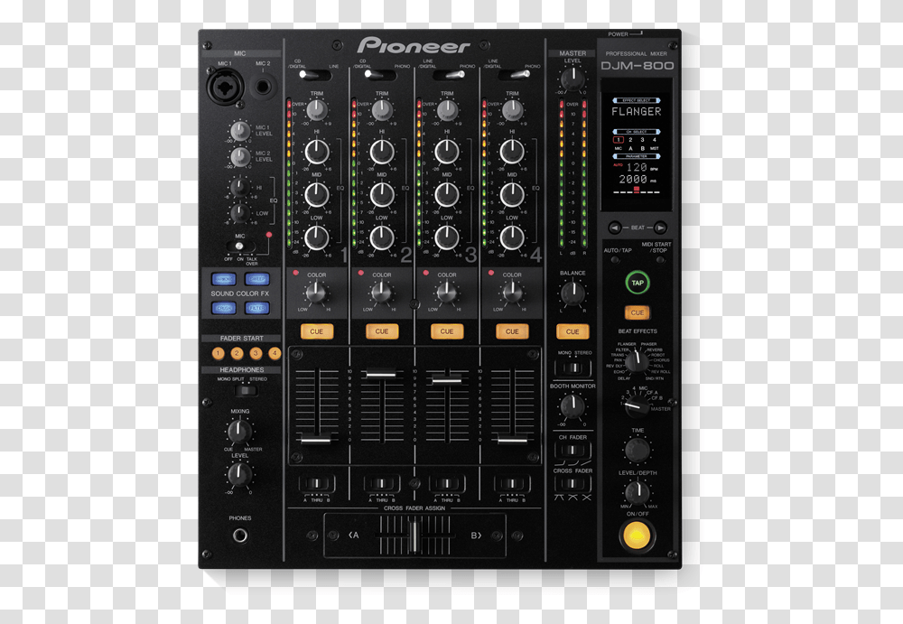 Pioneer Djm 800 Mixer, Electronics, Amplifier, Stereo, Computer Keyboard Transparent Png