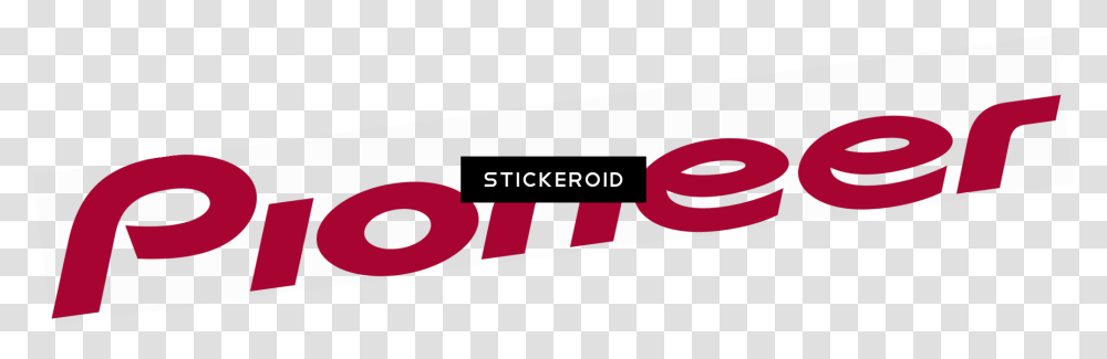 Pioneer Logo Red Sticker, Word, Sport Transparent Png