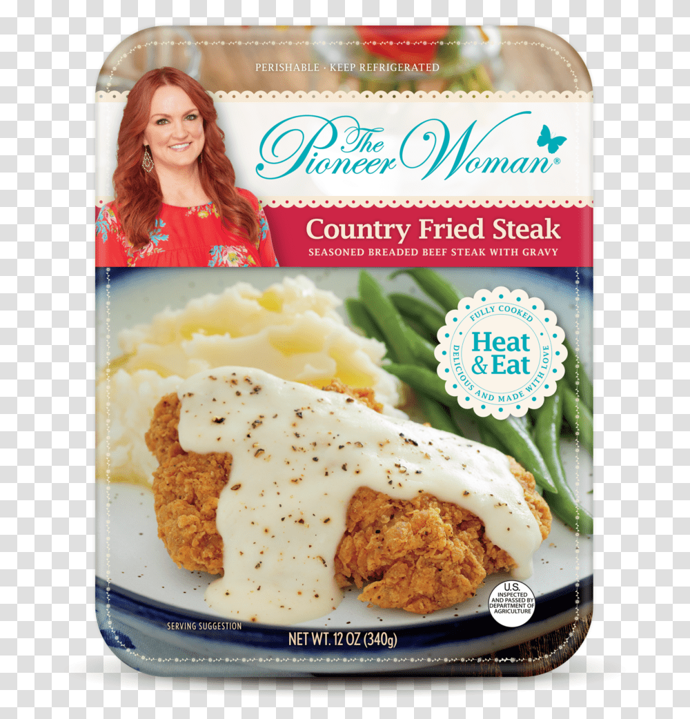 Pioneer Woman Frozen Foods Meals Walmart, Person, Ice Cream, Plant, Dish Transparent Png