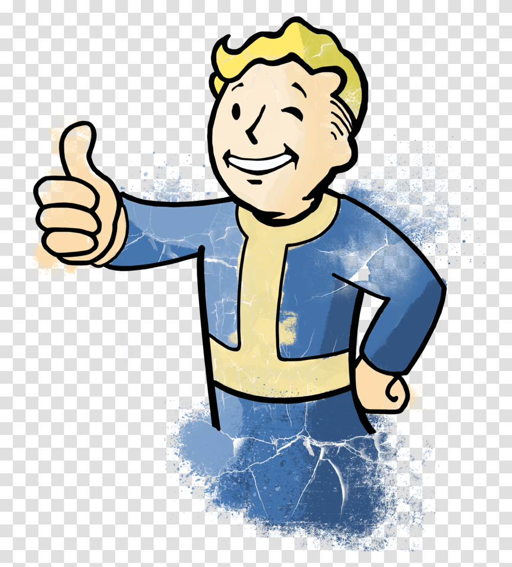 Pip Boy Vault Boy Thumbs Up, Finger, Poster, Advertisement, Sport Transparent Png