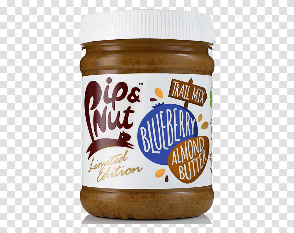 Pip & Nut Debuts Blueberry Trail Mix Almond Butter In The Uk Chocolate Spread, Food, Peanut Butter, Beer, Alcohol Transparent Png