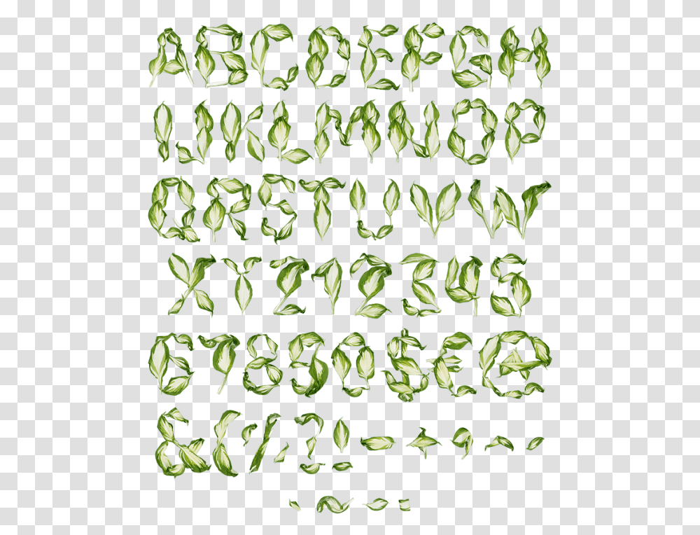 Pipal Leaves Font Leaves Font, Plant, Seed, Grain Transparent Png