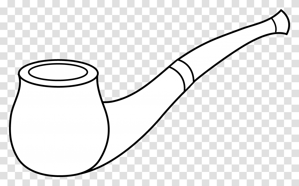 Pipe Black And White White Smoking Pipe, Smoke Pipe, Axe, Tool, Hammer Transparent Png