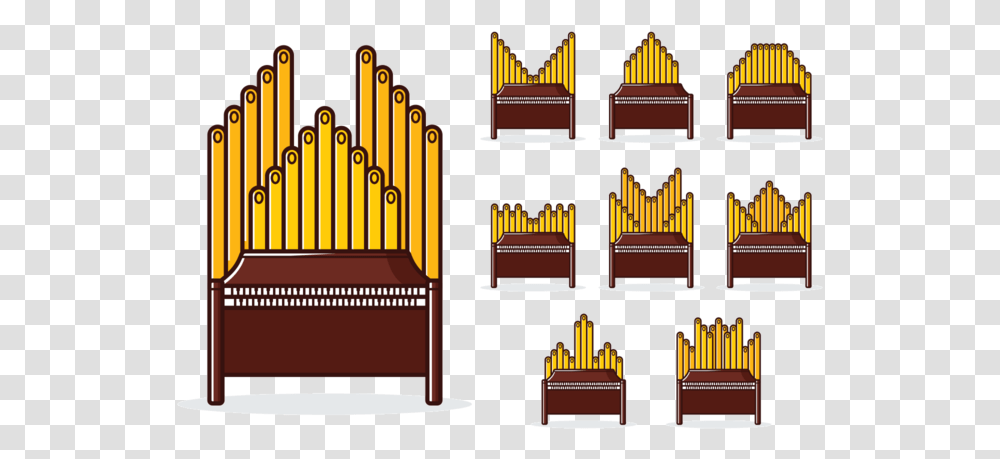Pipe Organ Clipart, Furniture, Throne, Ammunition, Weapon Transparent Png