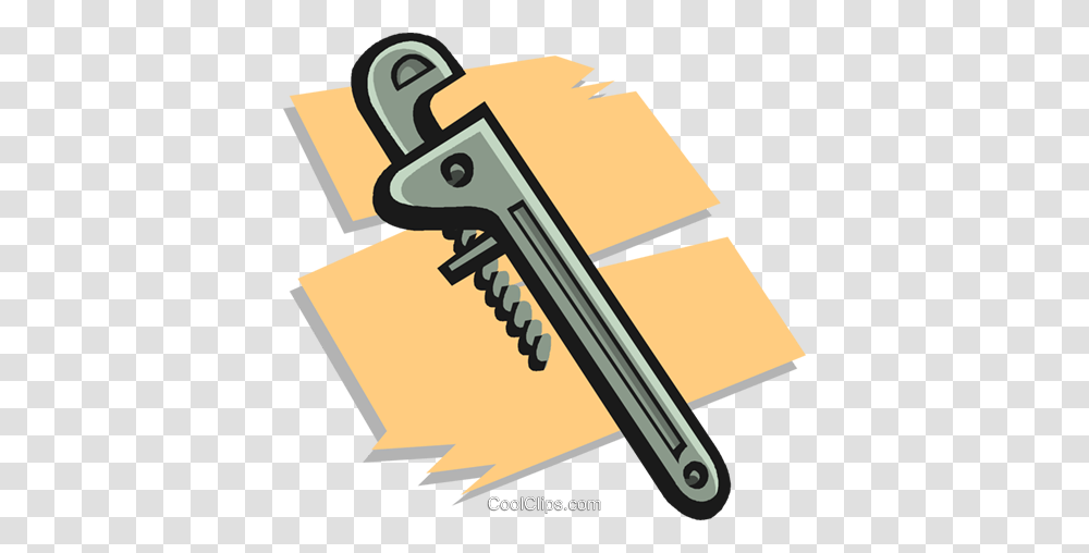 Pipe Wrench Royalty Free Vector Clip Art Illustration, Key Transparent Png