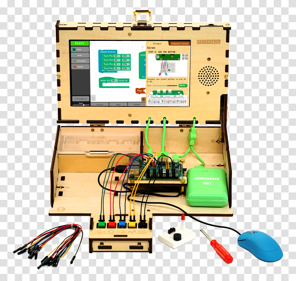 Piper Computer Kit, Wiring, Electrical Device, Adapter, Electronics Transparent Png