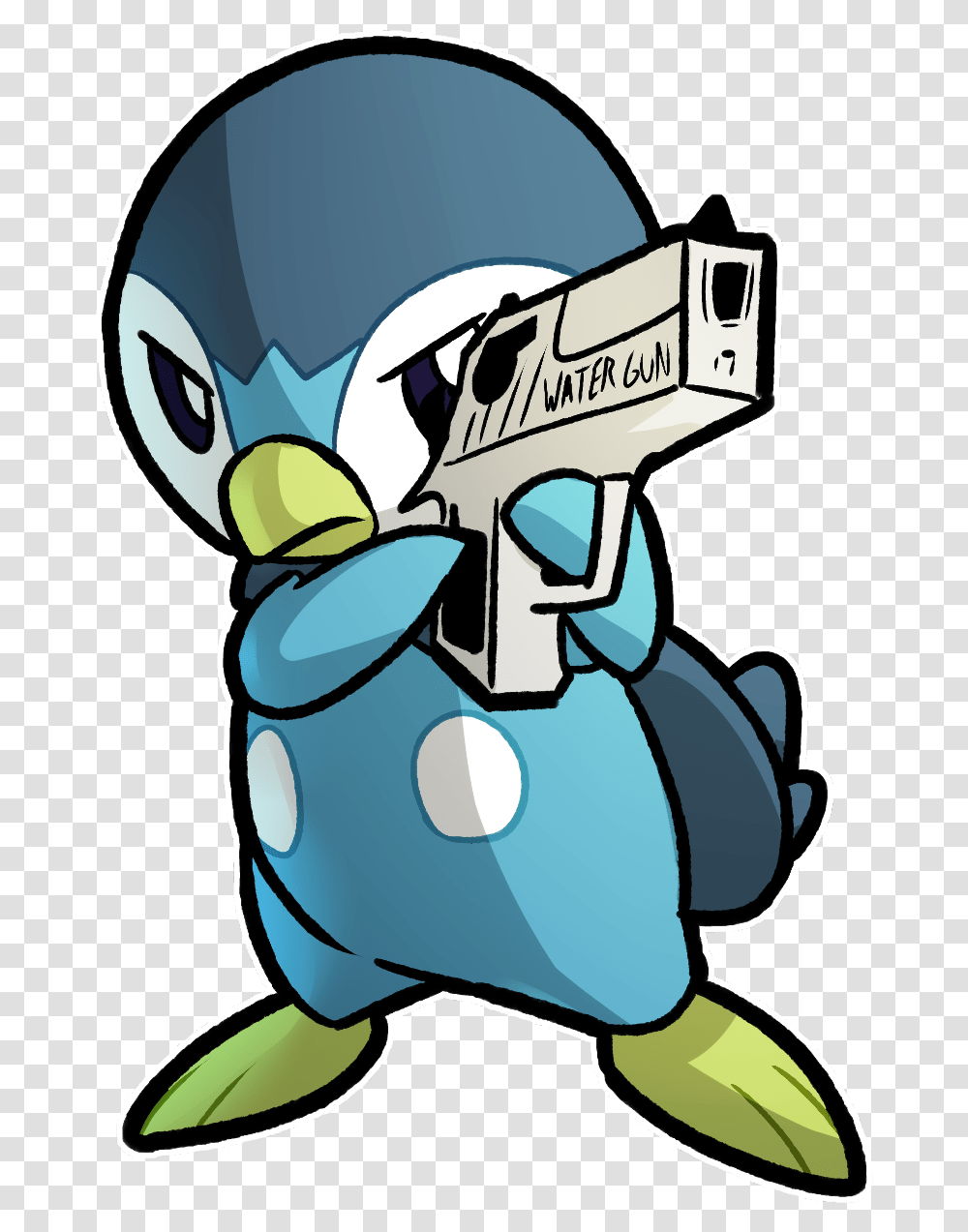 Piplup With A Gun Clipart Piplup Pokemon, Outdoors, Snow, Nature, Comics Transparent Png