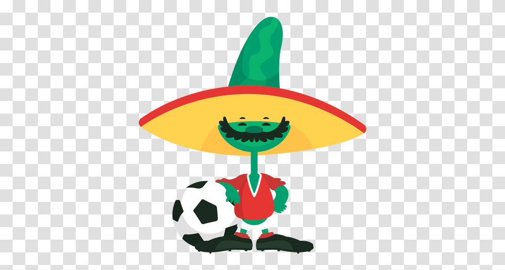 Pique Fifa Mascot Mexico 1986 & Svg Vector Pique Mexico, Clothing, Apparel, Sombrero, Hat Transparent Png
